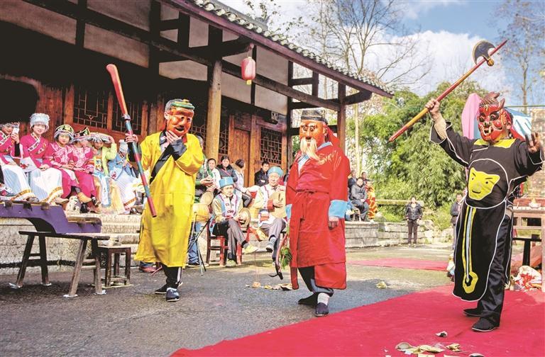 仡佬族傩戏：文武并重 祈福迎祥